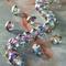 12 Pack: Gray Large Hole Faceted Glass Rondelle Beads by Bead Landing™